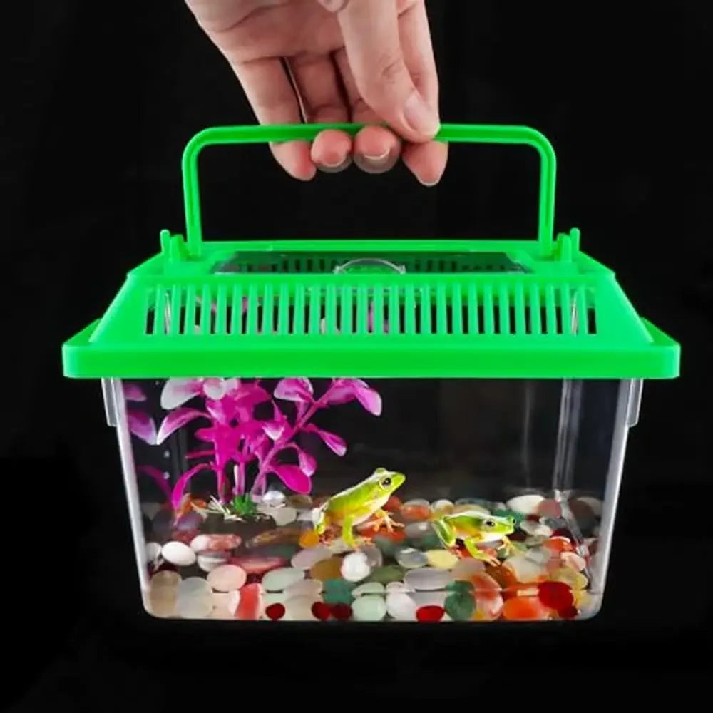 10 pc Plastic Reptile Carrier Box with Lid