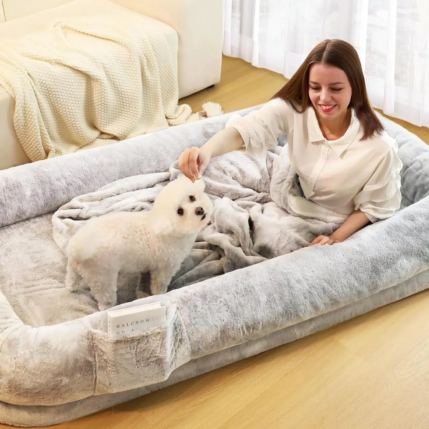 Human Dog Bed for Adults,