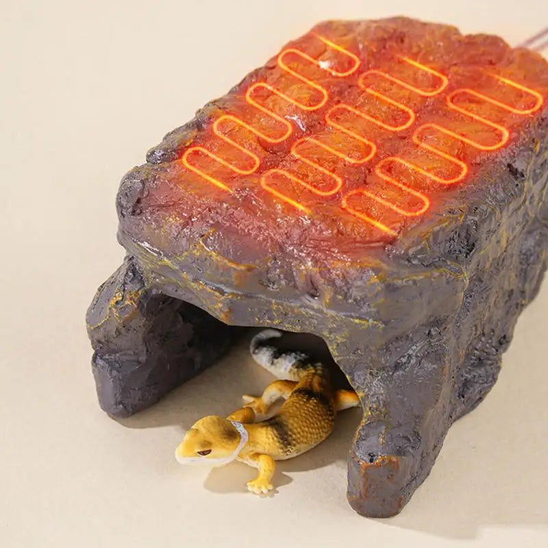 Heated Reptile Hiding Cave