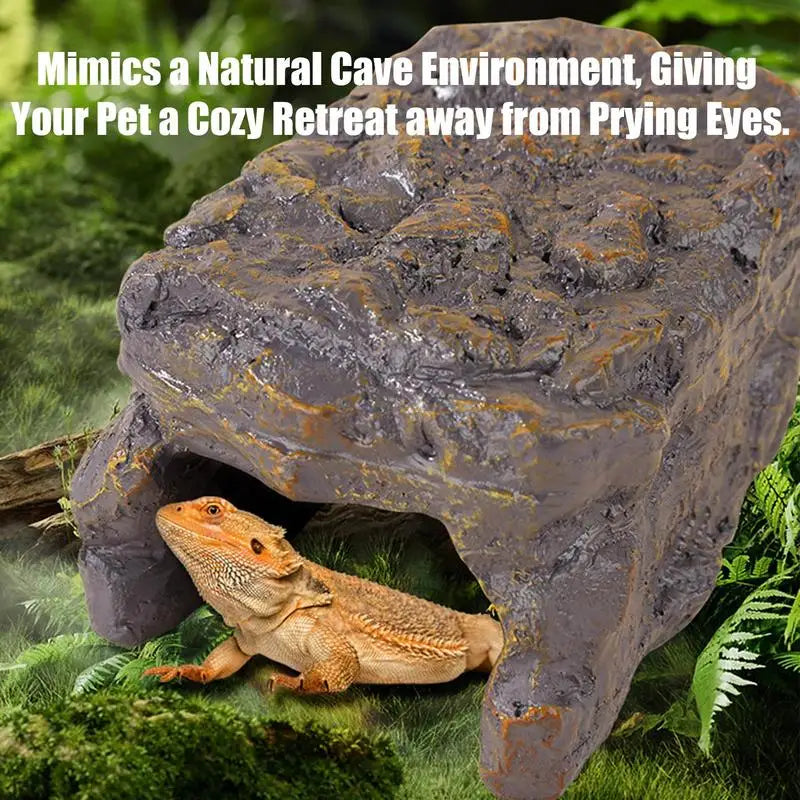 Heated Reptile Hiding Cave