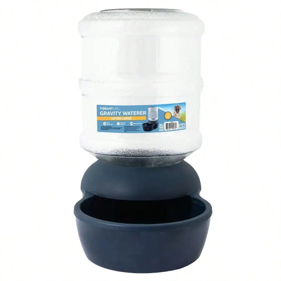 Pet water fountain, blue, extra large, for cats and dogs, 4 gallons, easy to clean. dog water dispenser