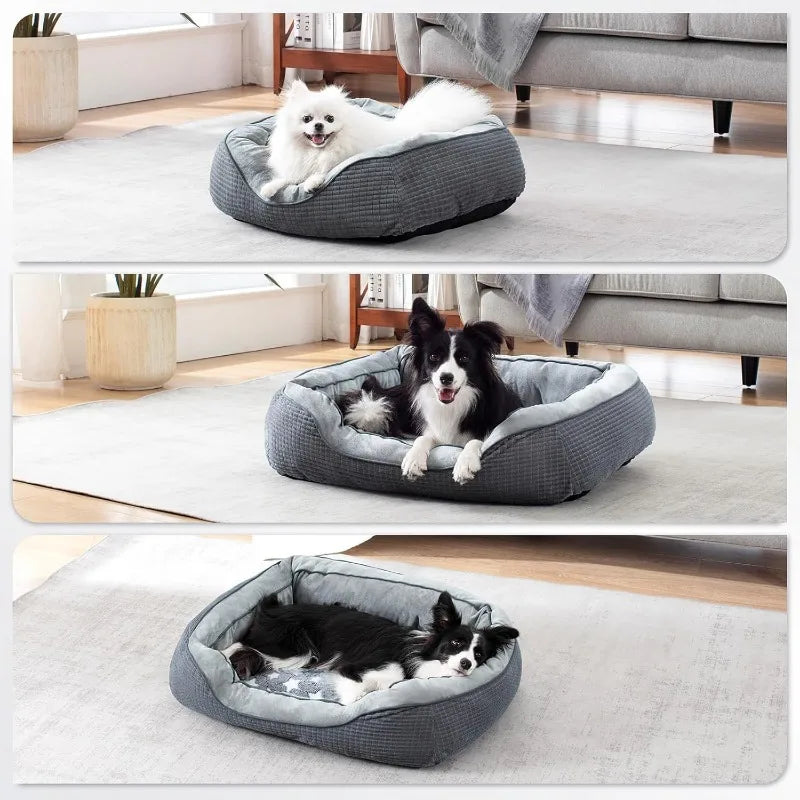 Dog Beds for Medium Small Dogs, Washable Sofa Bed Cuddler