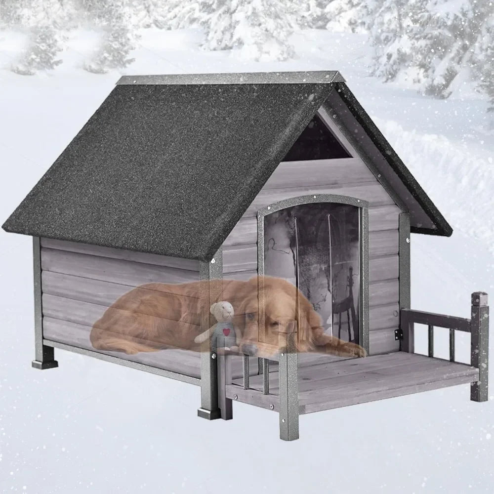 Dog House Outdoor, Insulated Dog Kennel Outside