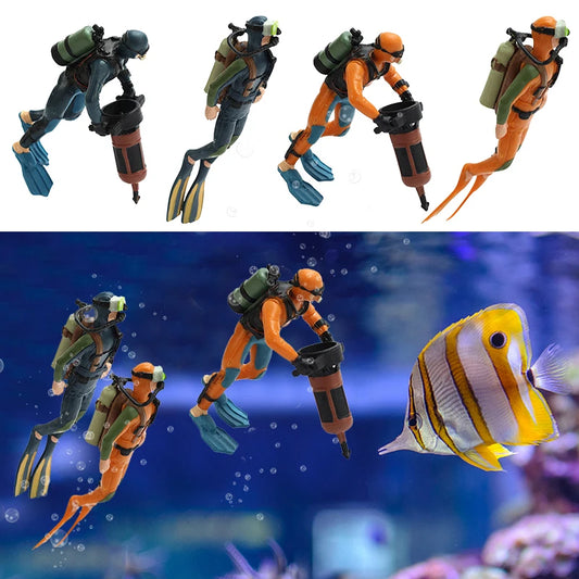Frogman Aquarium Ornaments