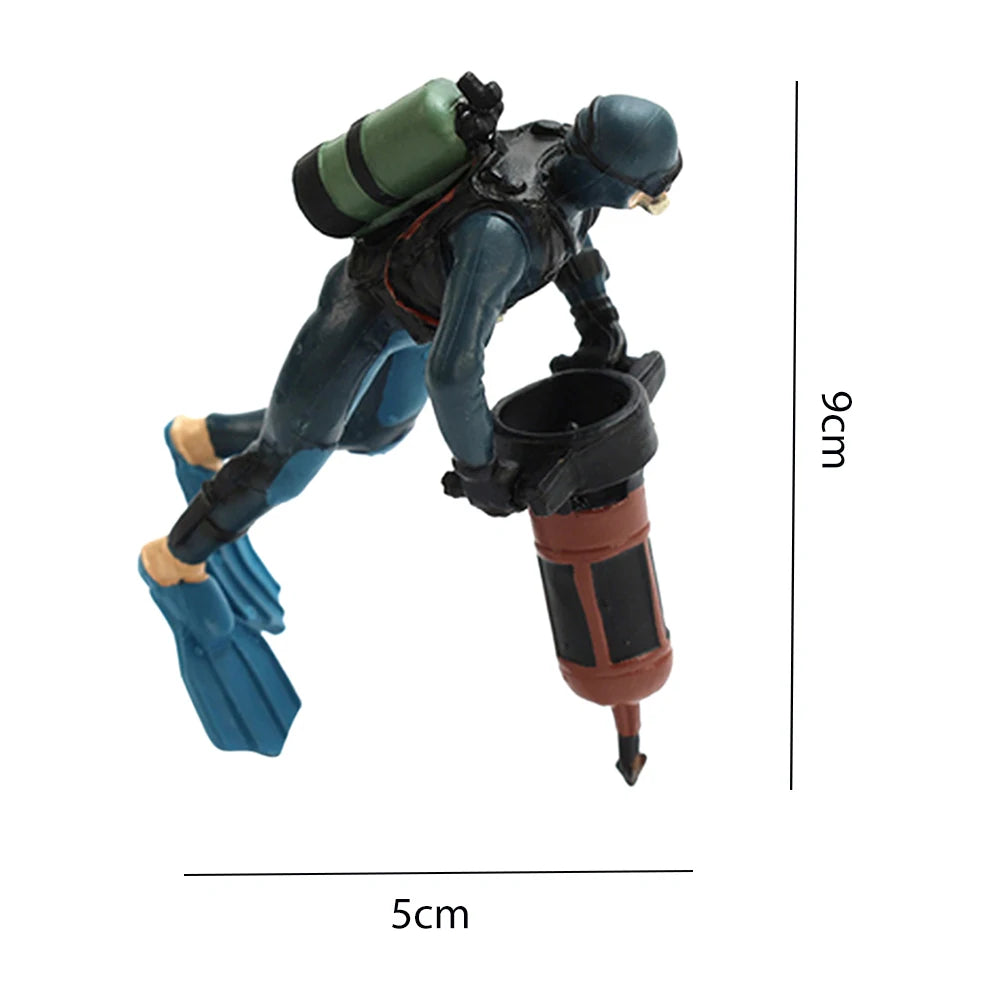 Frogman Aquarium Ornaments