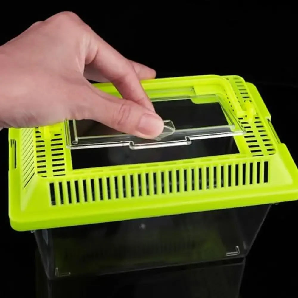 10 pc Plastic Reptile Carrier Box with Lid
