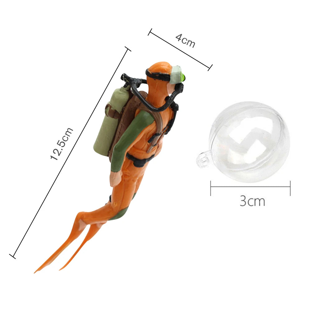 Frogman Aquarium Ornaments