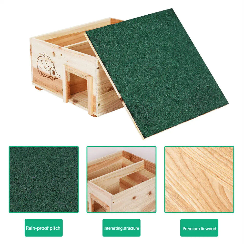 Large Wooden Hedgehog House