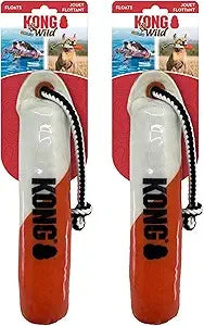 KONG Training Dummy Rope Bumper Dog Toy - Durable Floating Retriever for Fetch & Training - 2 Pack (Orange, Extra Large)