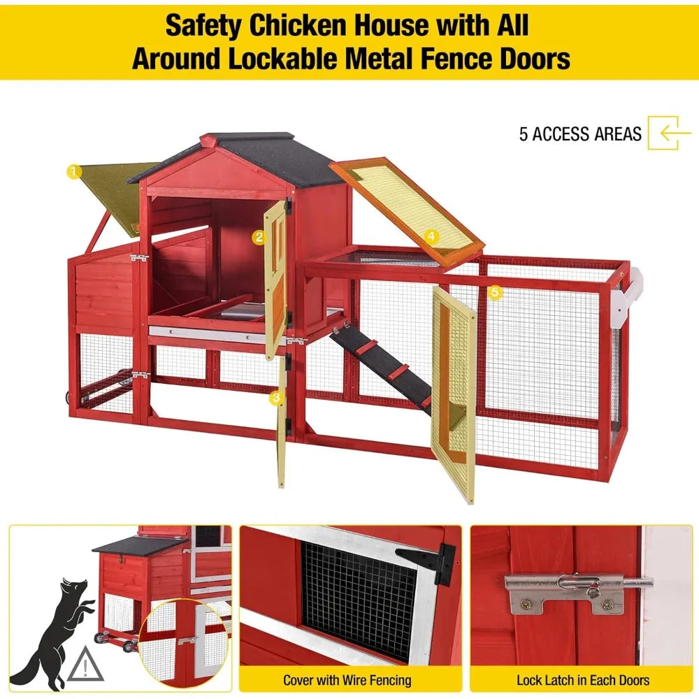 Chicken Coop Expandable Mobile