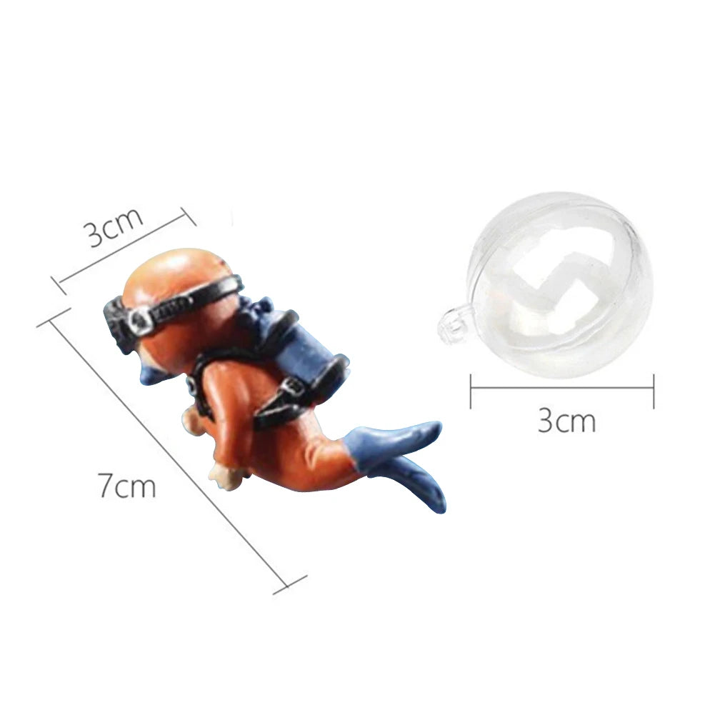 Frogman Aquarium Ornaments