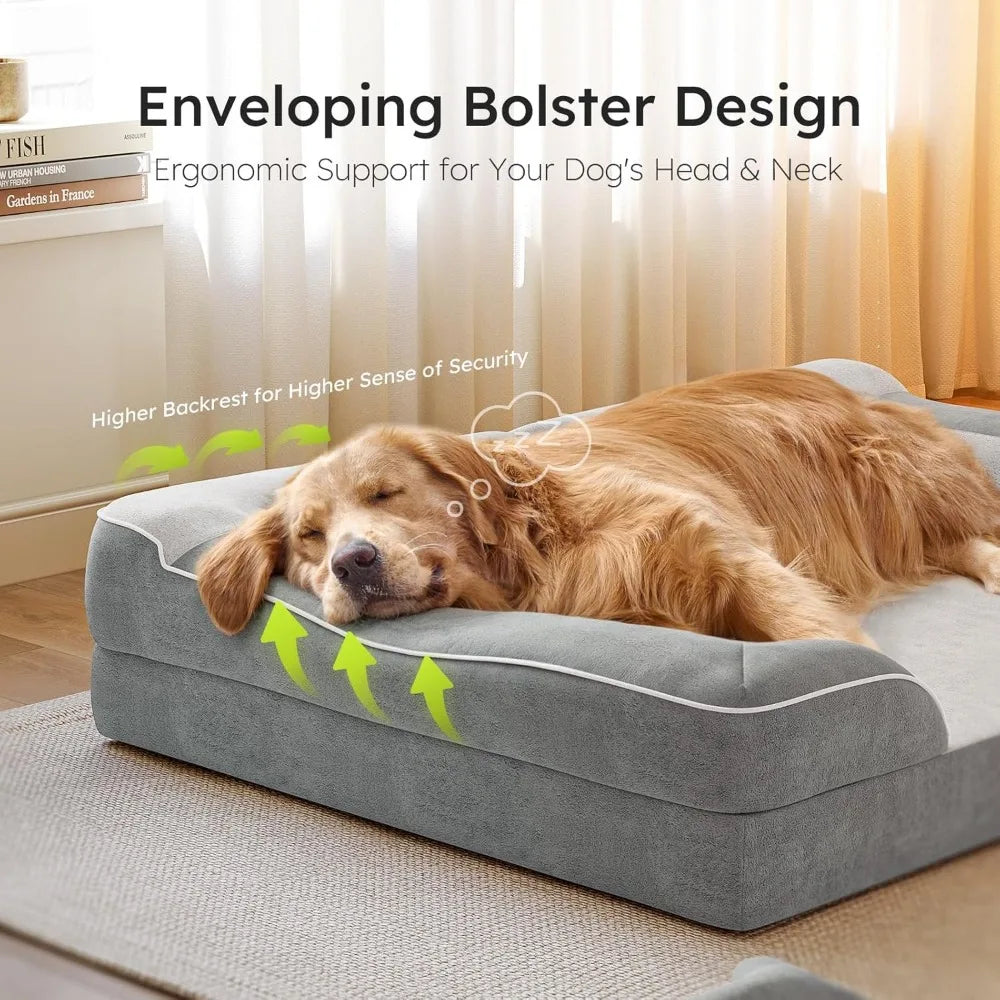 Cooling Gel Memory Foam, Waterproof XL with Removable Washable Cover