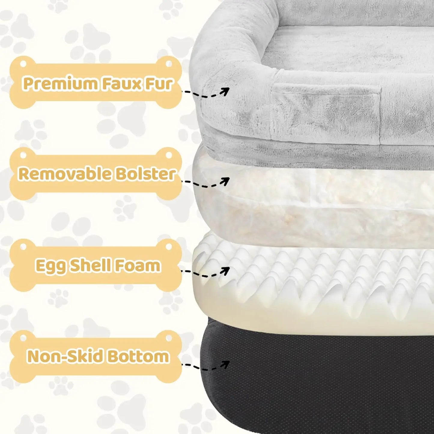 Human Dog Bed for Adults,