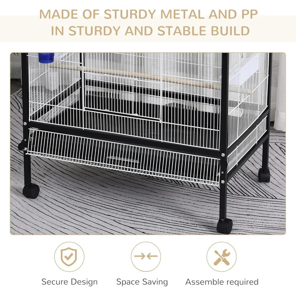 54” Rolling Flight Cage