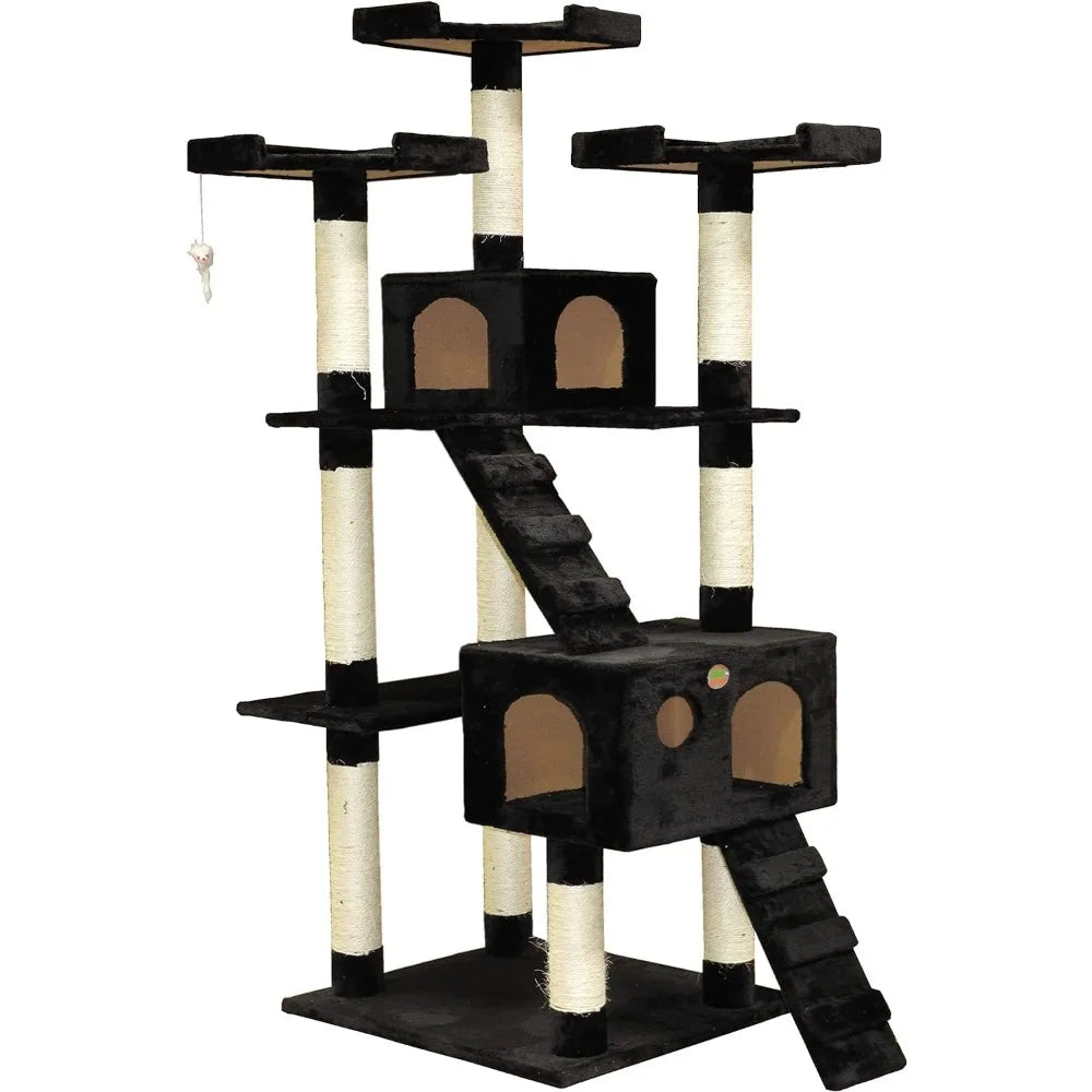 72" Tall Extra Large Cat Tree Tower