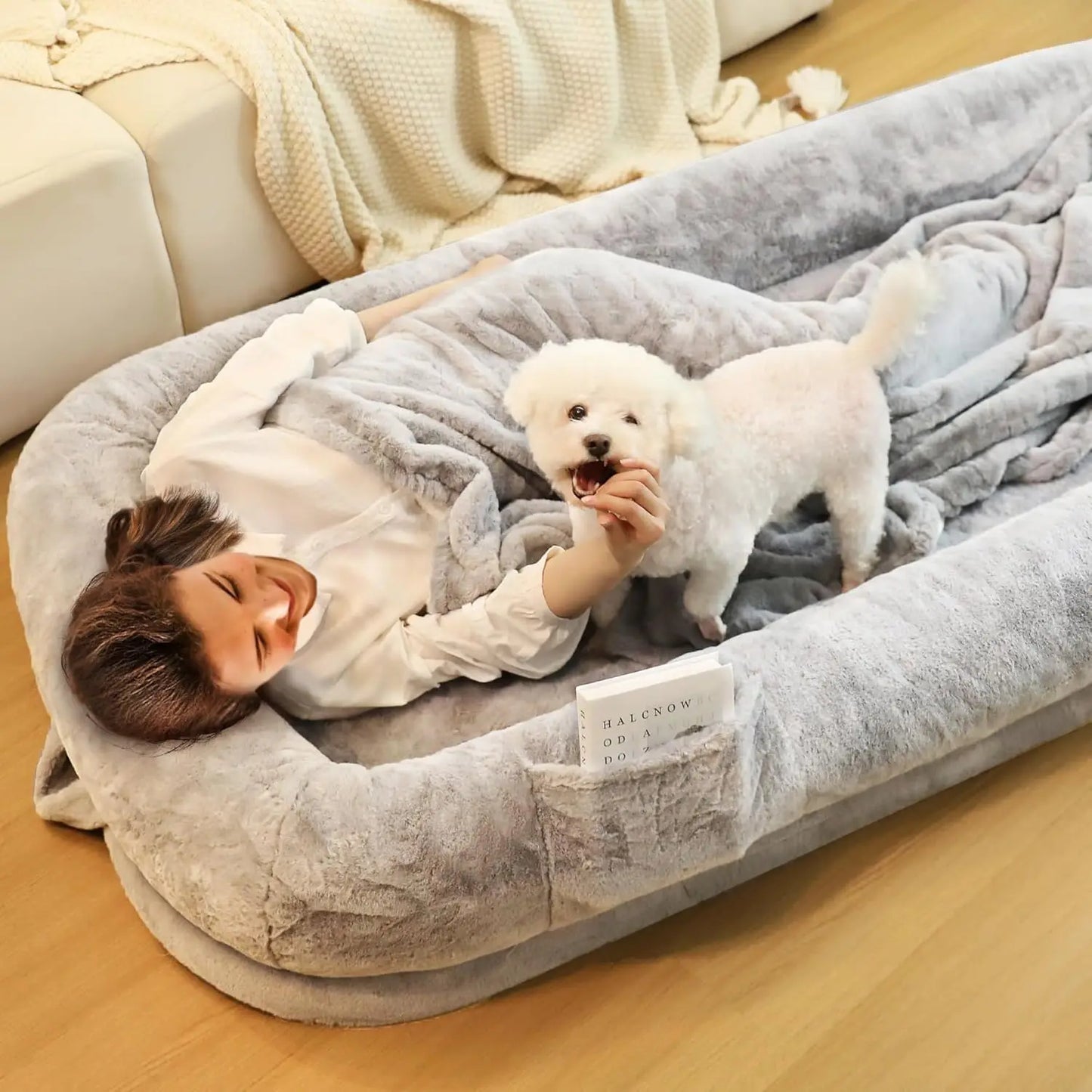 Human Dog Bed for Adults,