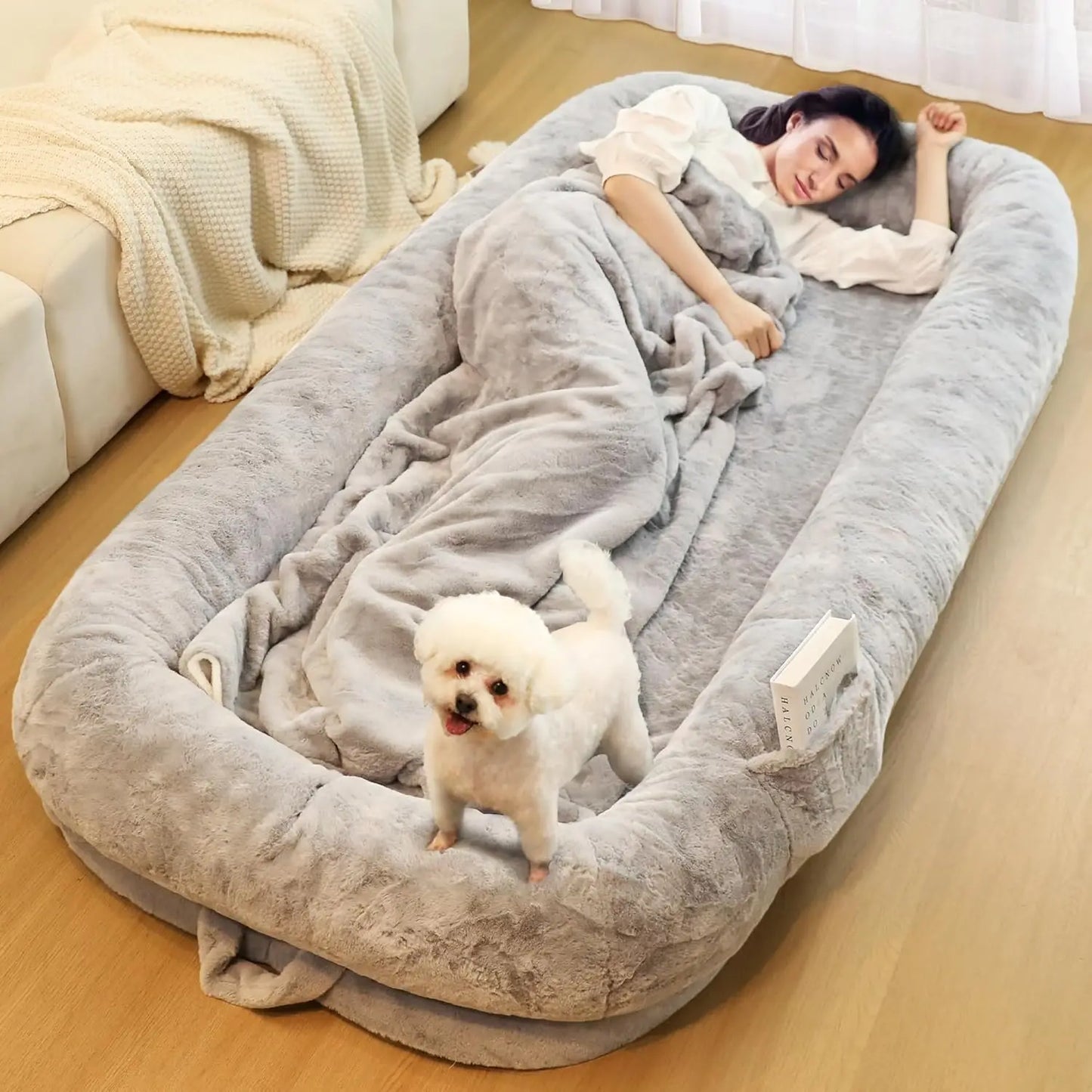 Human Dog Bed for Adults,