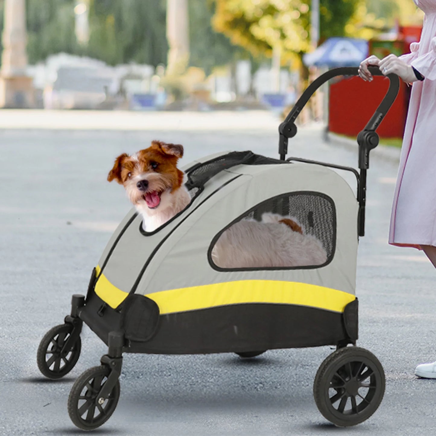 Portable Dog Stroller Pet Jogger Wagon