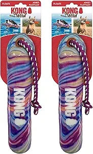 KONG Training Dummy Rope Bumper Dog Toy - Durable Floating Retriever for Fetch & Training - 2 Pack (Orange, Extra Large)