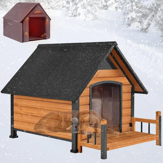 Dog House Outdoor, Insulated Dog Kennel Outside