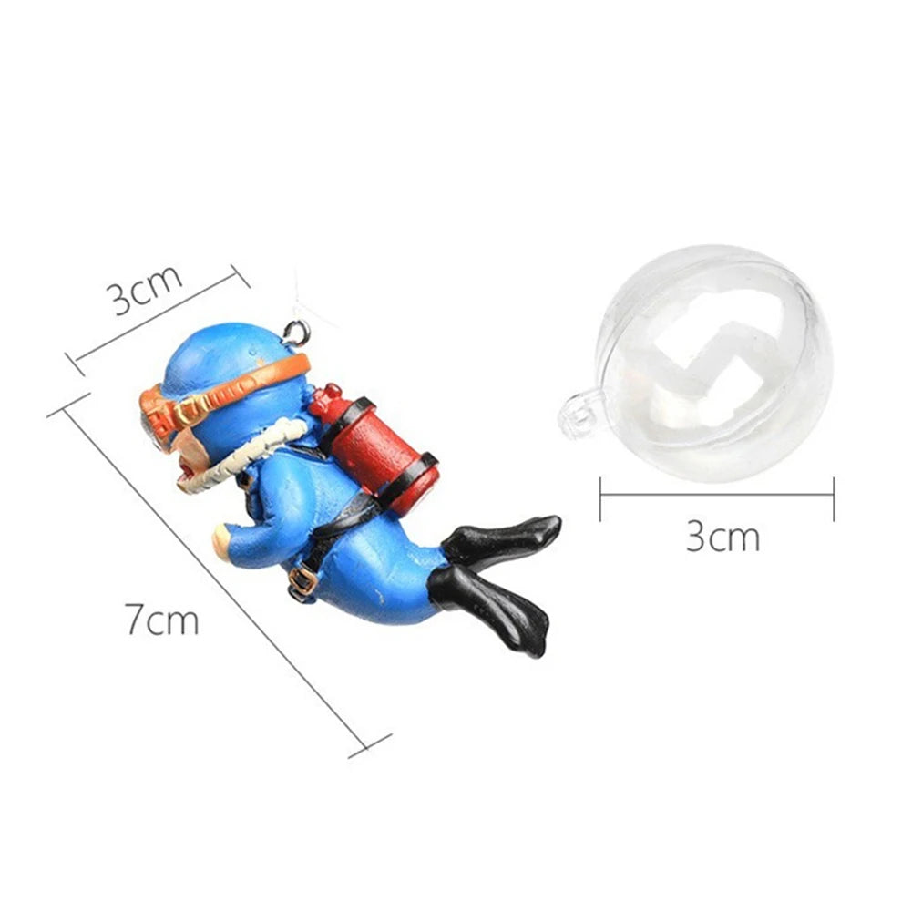 Frogman Aquarium Ornaments